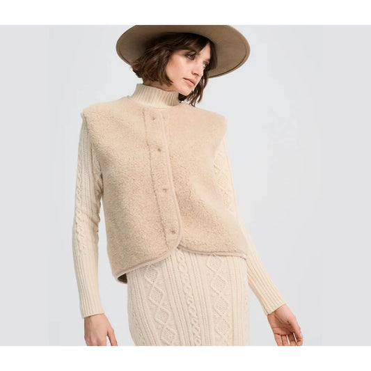 Alwero Weste TYB Sand Braun - KNOCKNOK Fashion