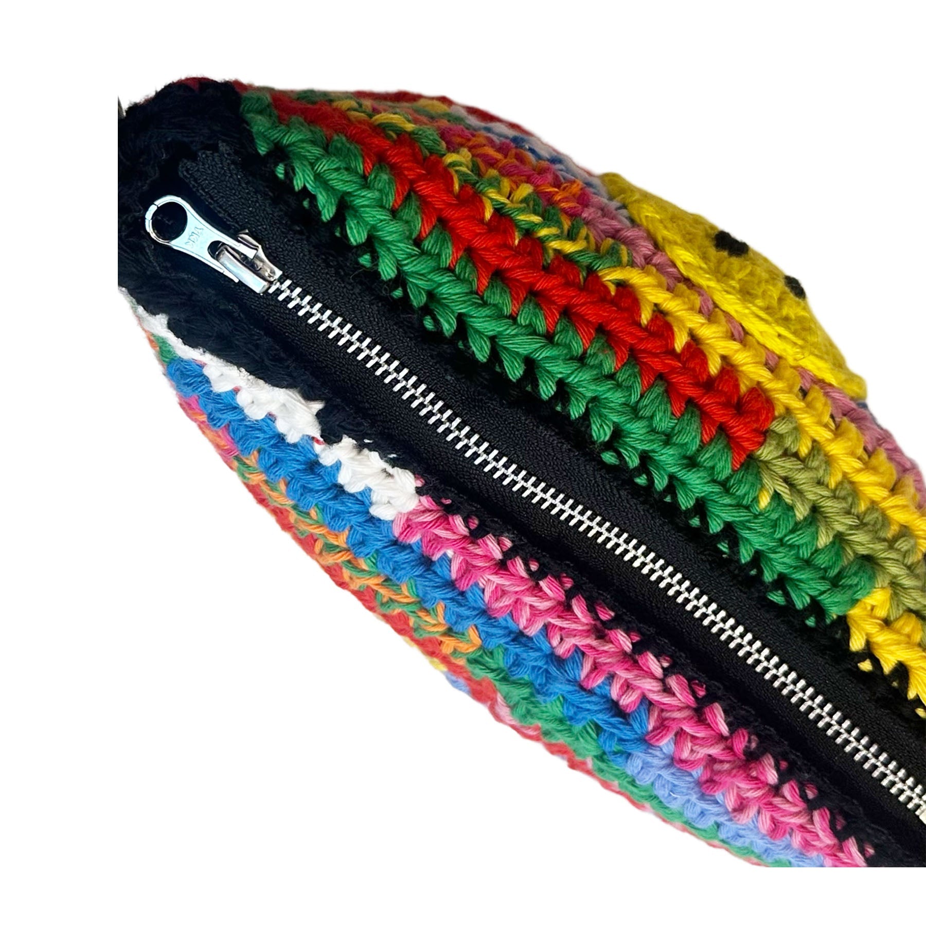 Bunte Häkeltasche Smiley - KNOCKNOK Fashion