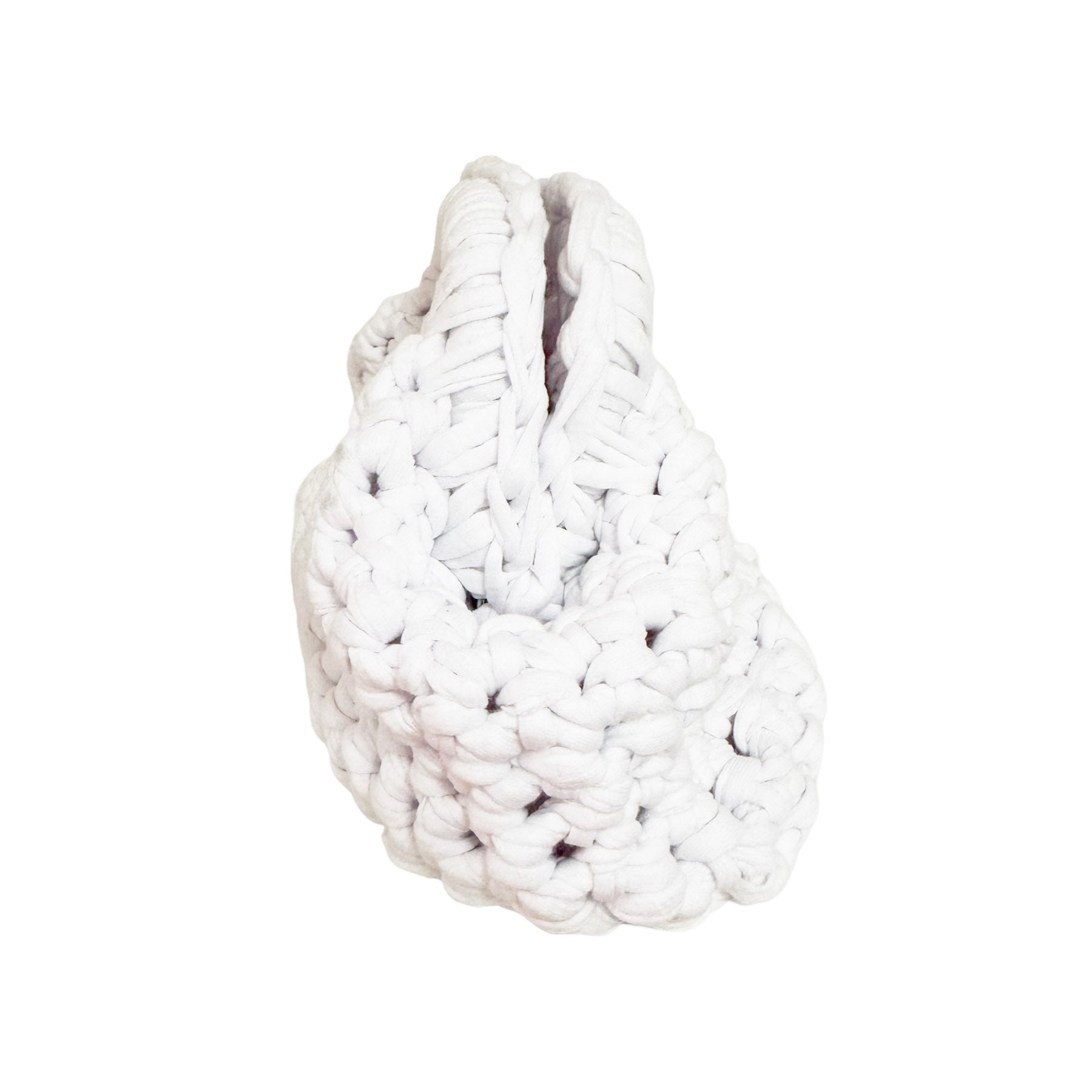 Chunky Häkel Clutch Weiß - KNOCKNOK Fashion