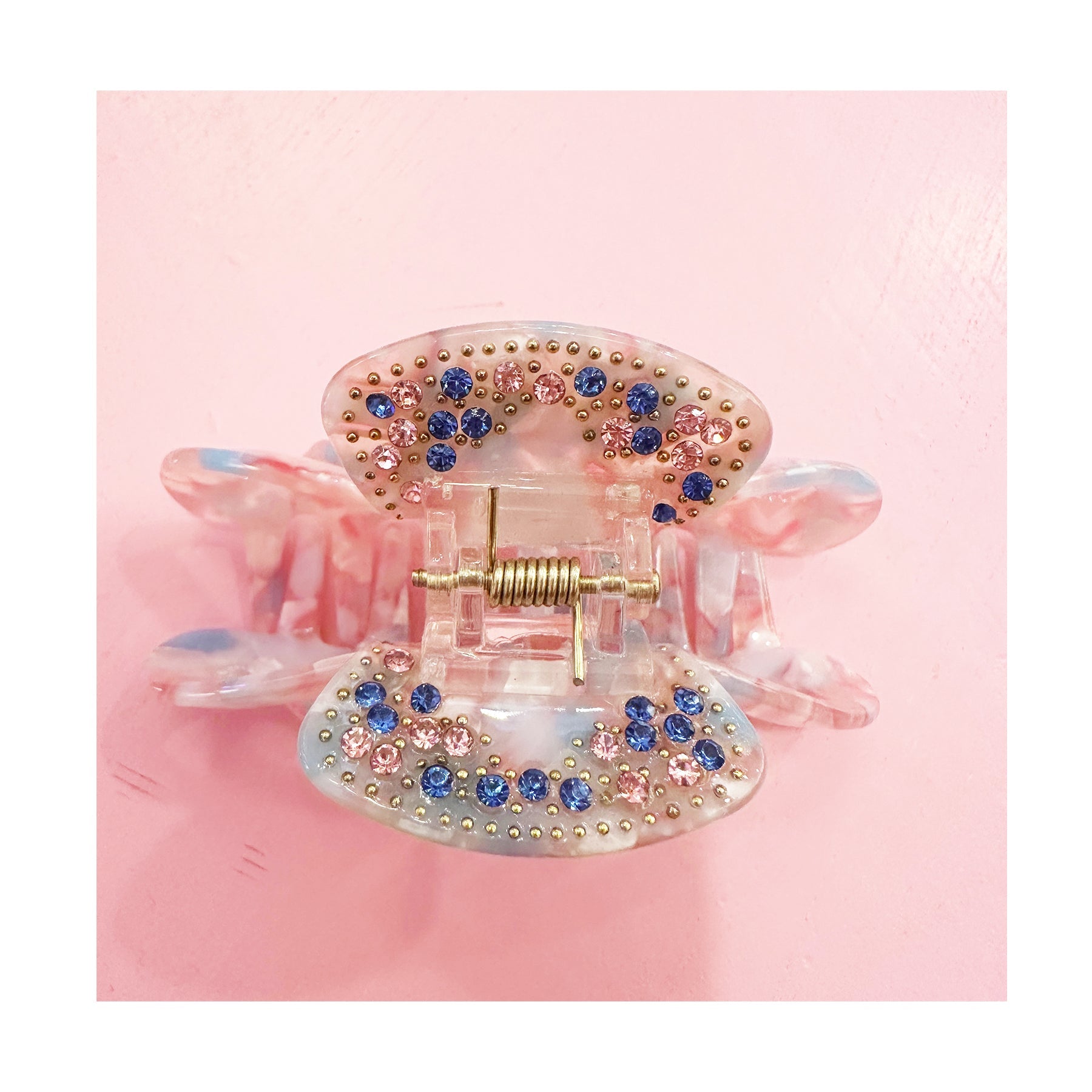 Haarklammer Strasssteine Rosa - KNOCKNOK Fashion