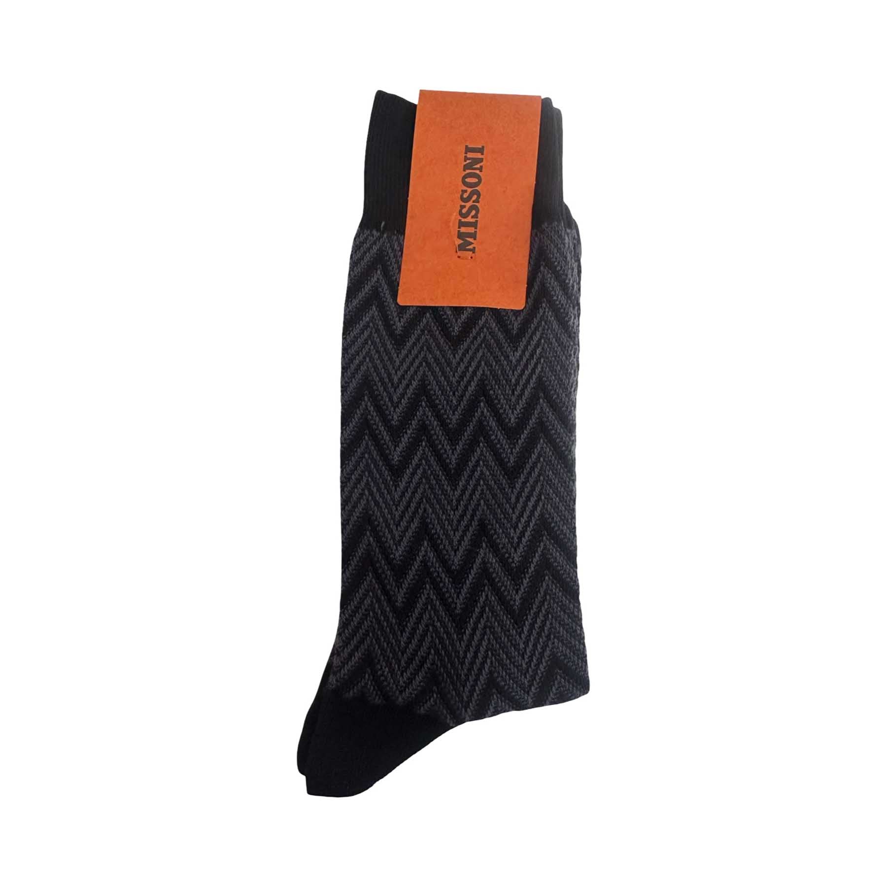 Missoni Herren Socken Schwarz Gemustert - KNOCKNOK Fashion