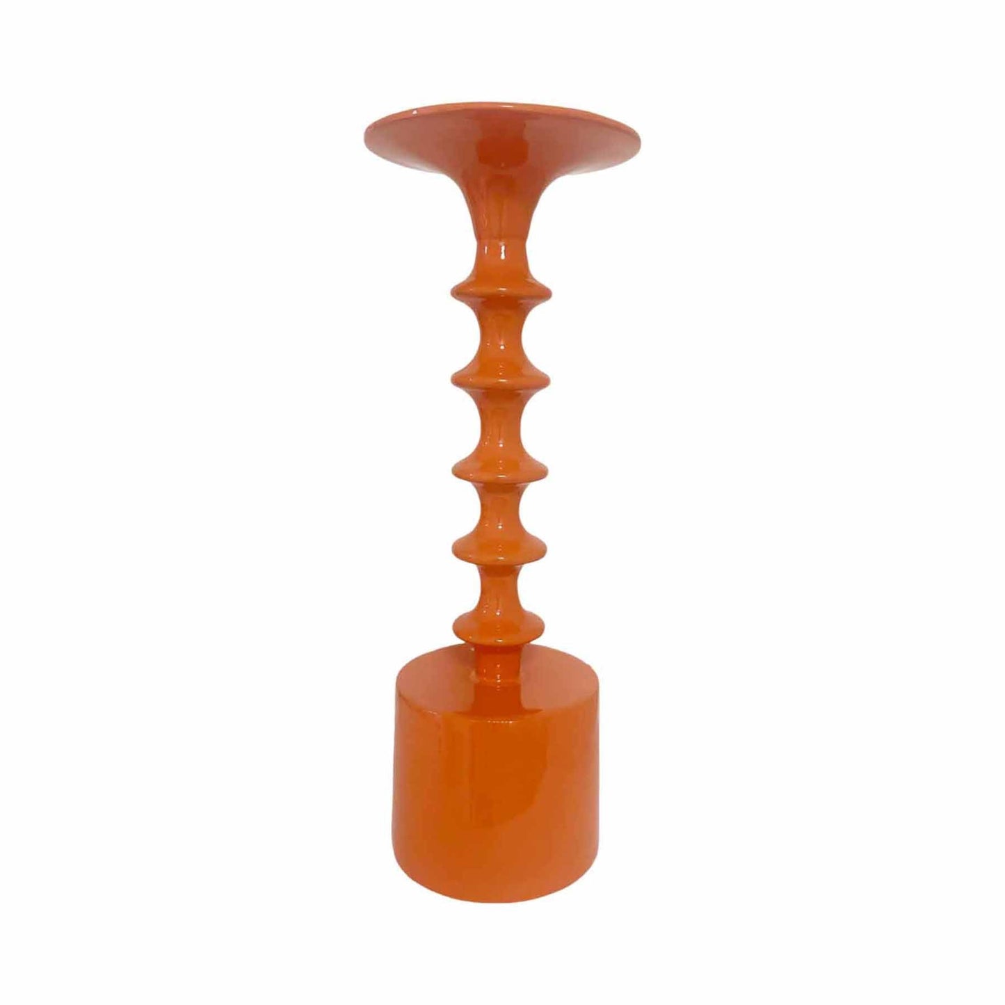 Orangefarbener Kerzenständer - KNOCKNOK Fashion