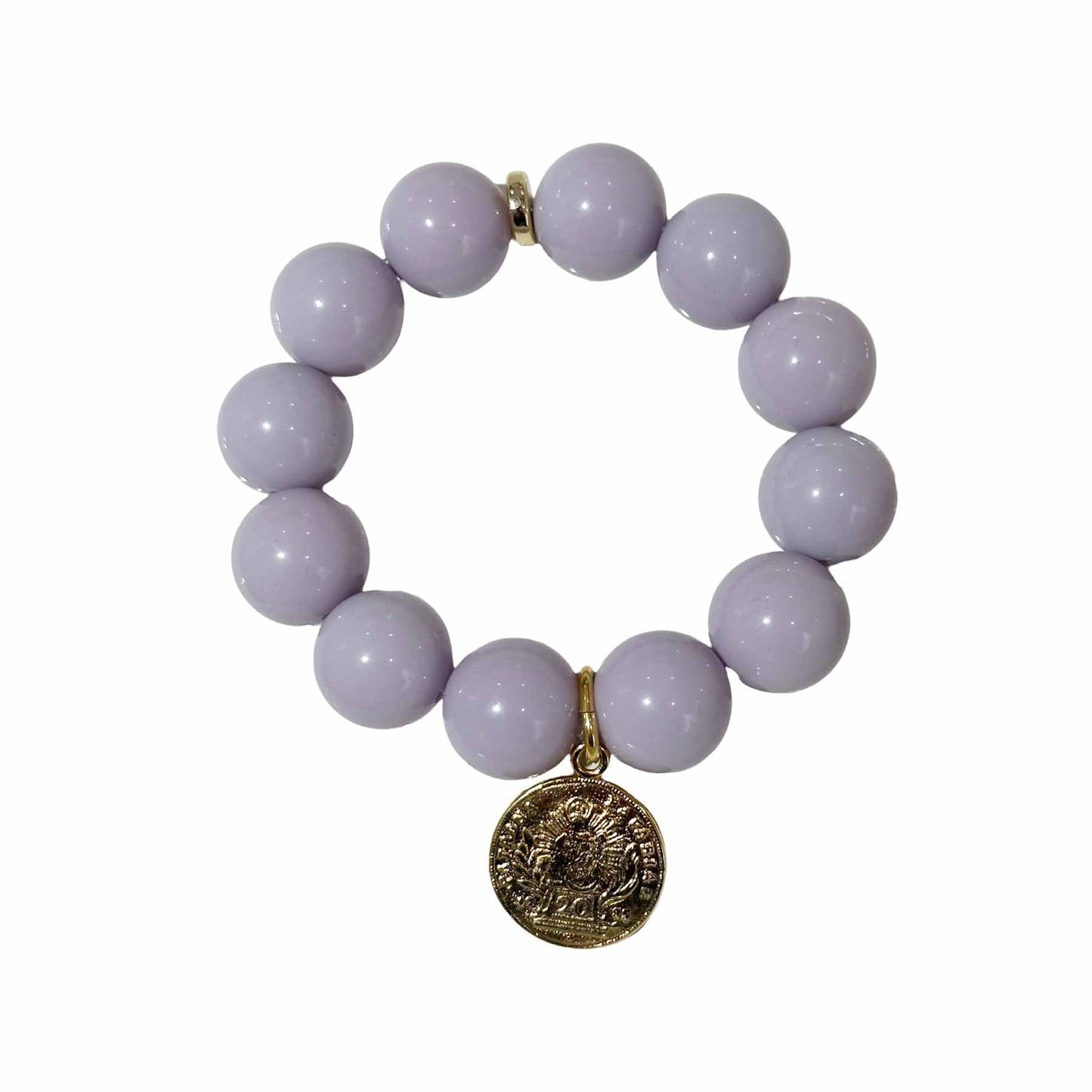 Rio Berlin Armband mit Münze helles Lila - KNOCKNOK Fashion