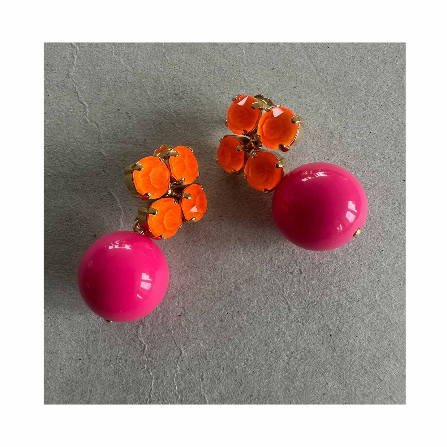 Rio Berlin Ohrringe Neon Orange - KNOCKNOK Fashion