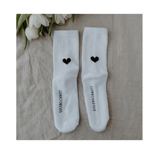 Socken Herz Schwarz - KNOCKNOK Fashion