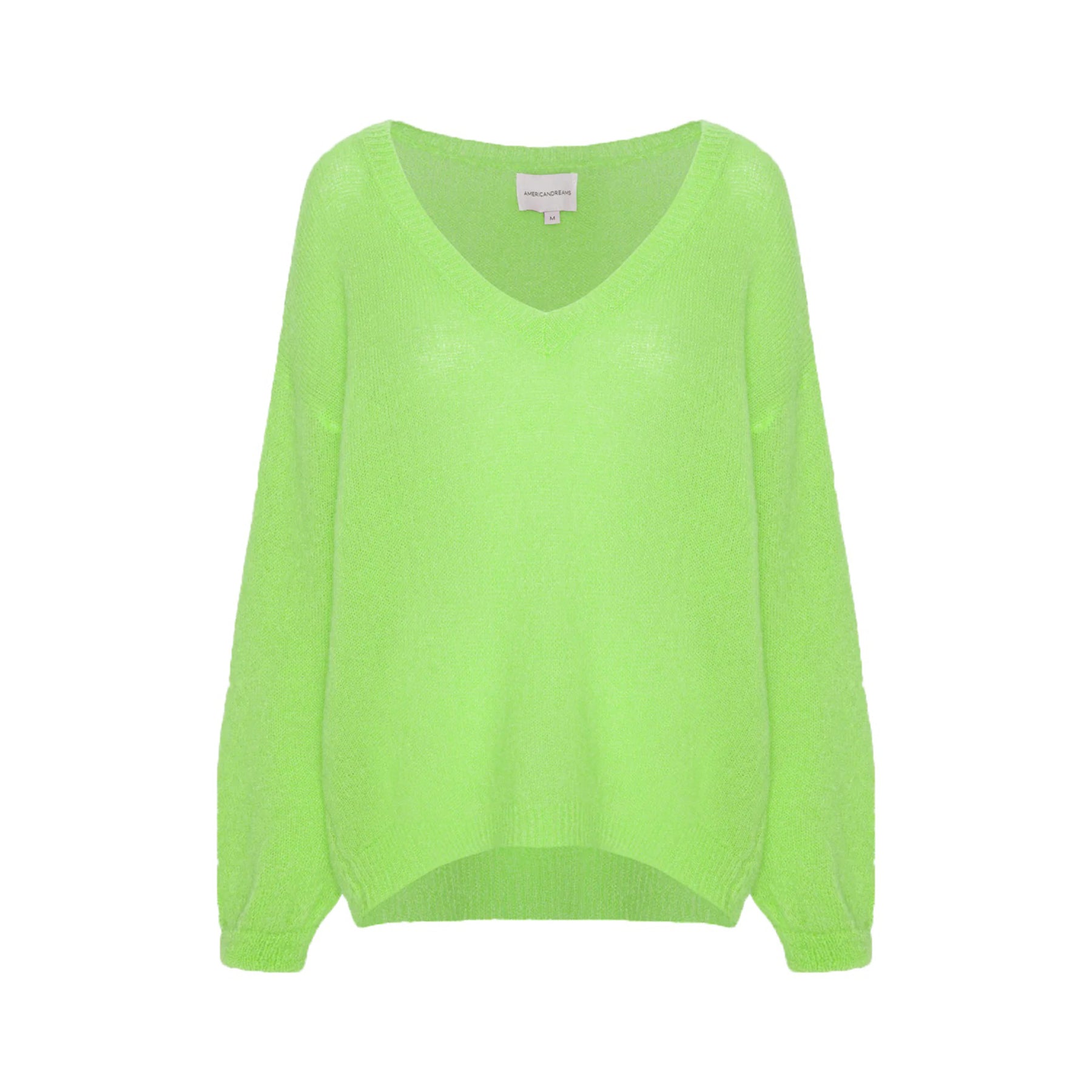 Americandreams Pullover Love Lime - KNOCKNOK Fashion