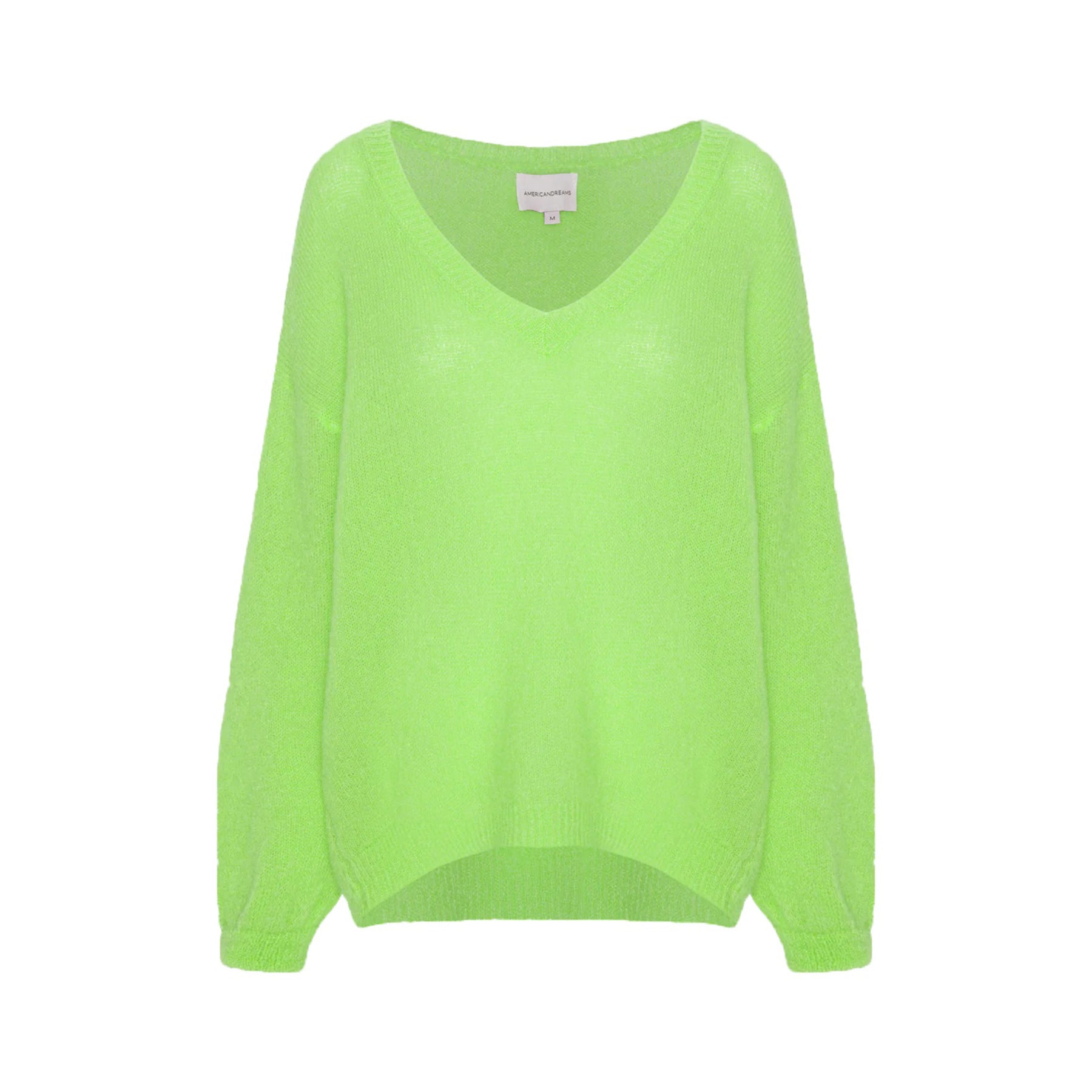 Americandreams Pullover Love Lime - KNOCKNOK Fashion