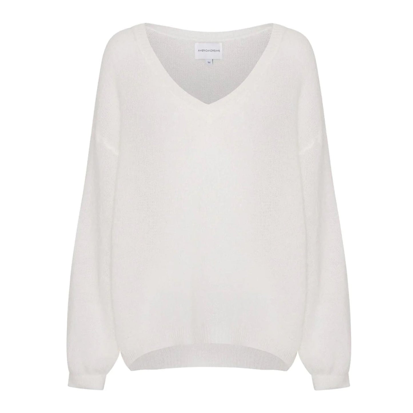 Americandreams Pullover Love White Skyblue - KNOCKNOK Fashion