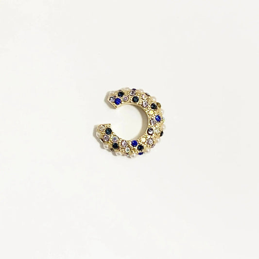 Earcuff Strasssteine Blau Knocknok
