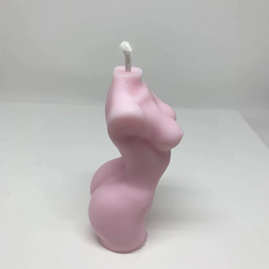 Frauenkörper Skulptur Kerze aus Soyawachs 13cm Knocknok