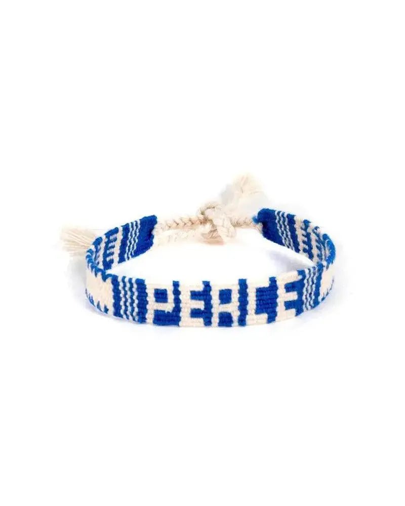 Gewebtes Peace Armband Knocknok
