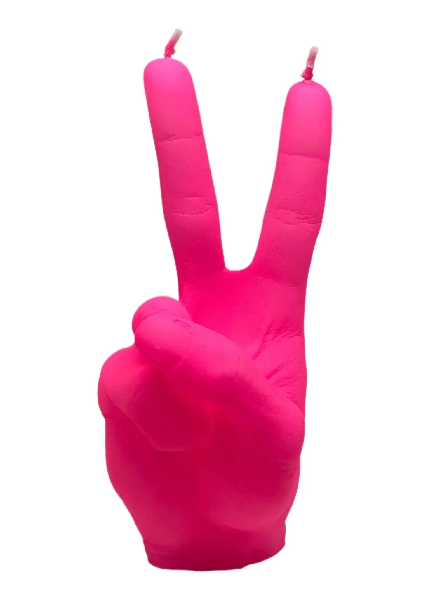 Hand Peace Kerze Neon Knocknok