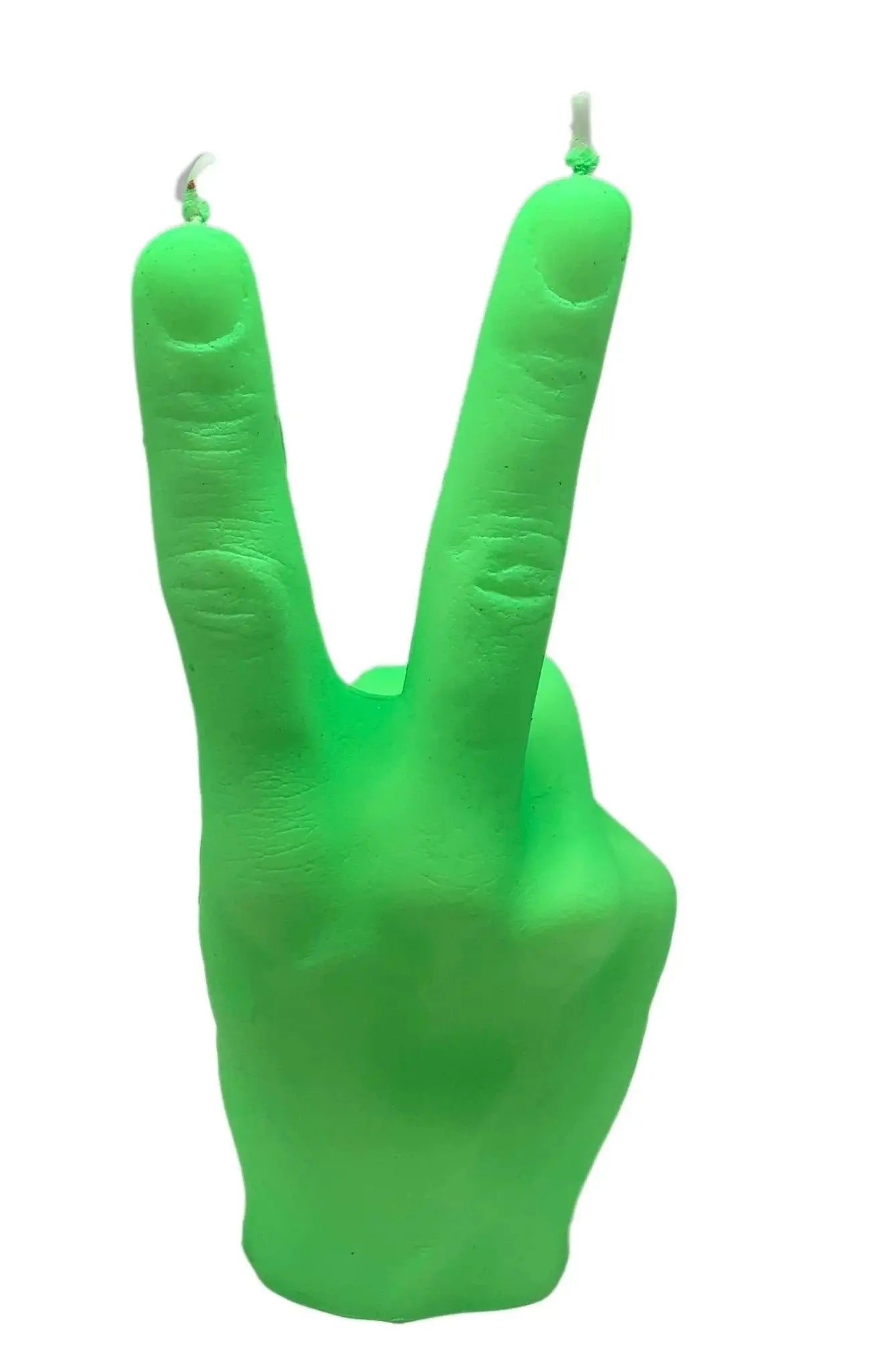 Hand Peace Kerze Neon Knocknok