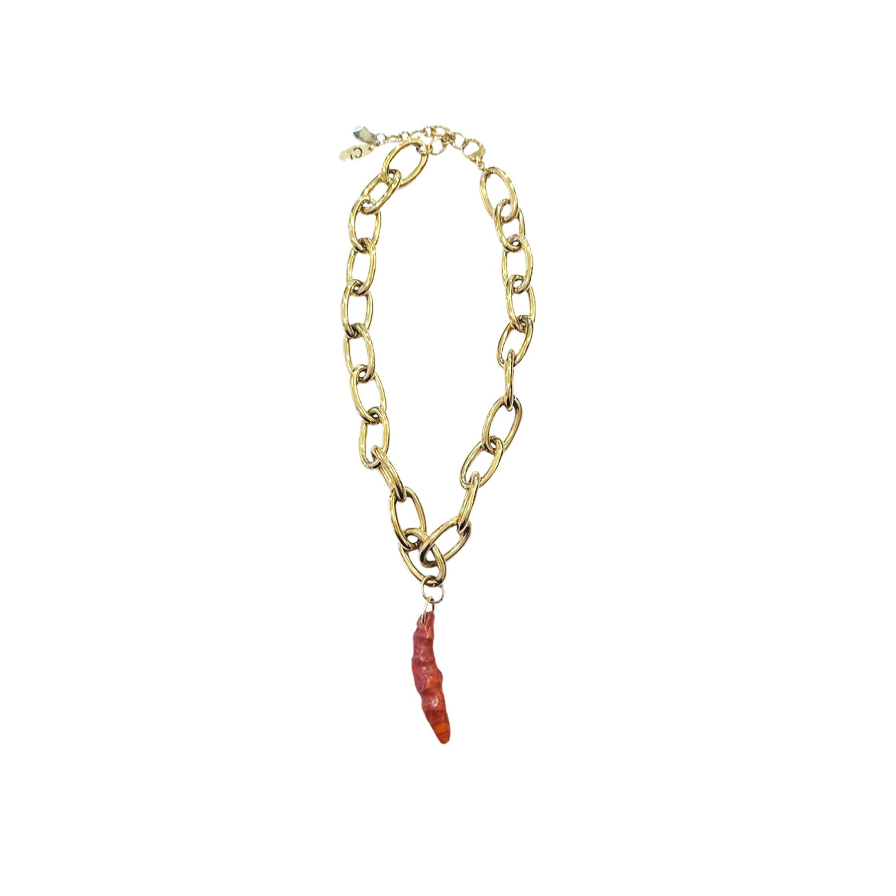 Coral hot sale pendant necklace