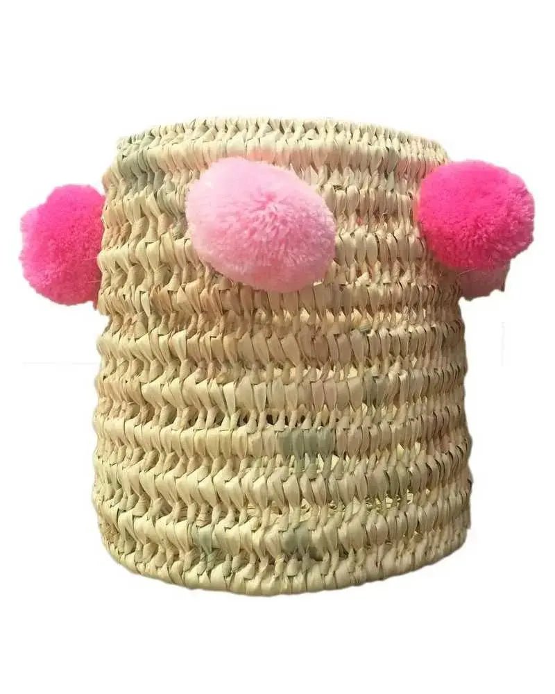 Korb mit pinken Pom Pom Knocknok