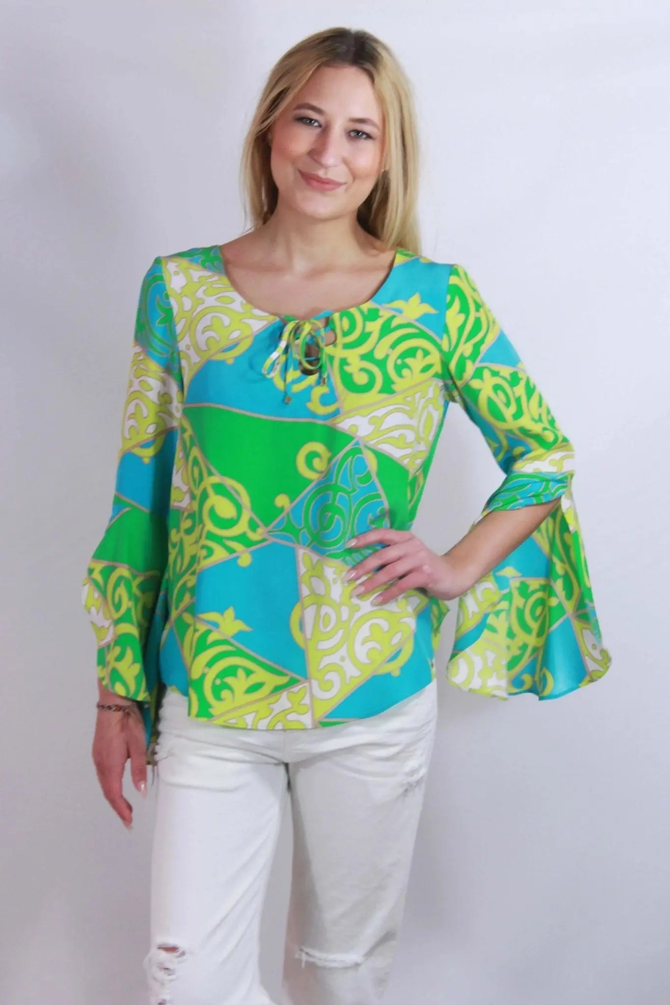 Langarm Seidenbluse Alice&Trixie