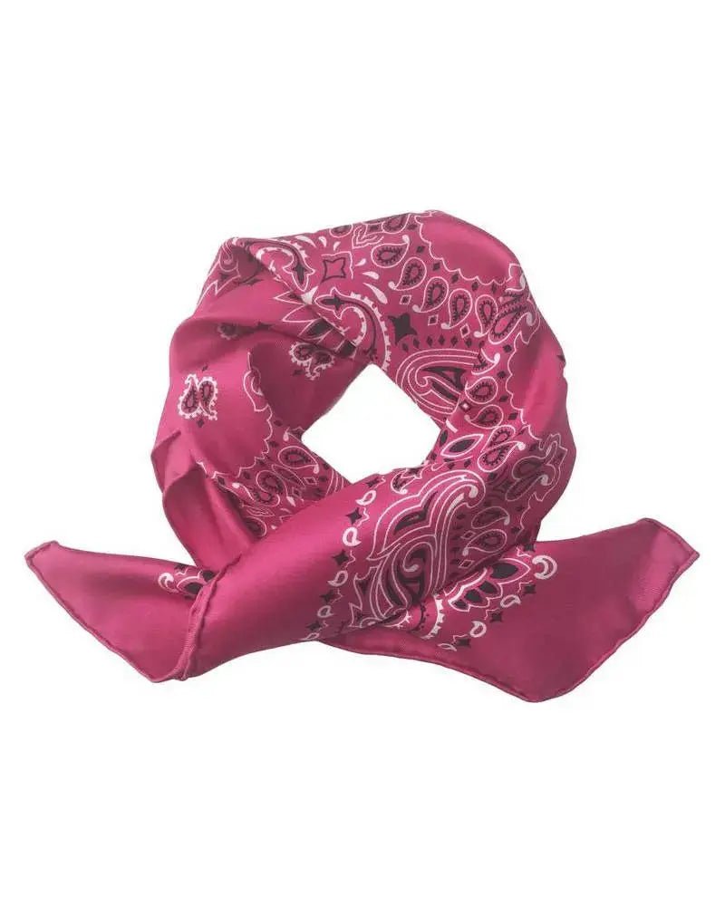 Manipuri Seidentuch Bandana Paisley Pink manipuri