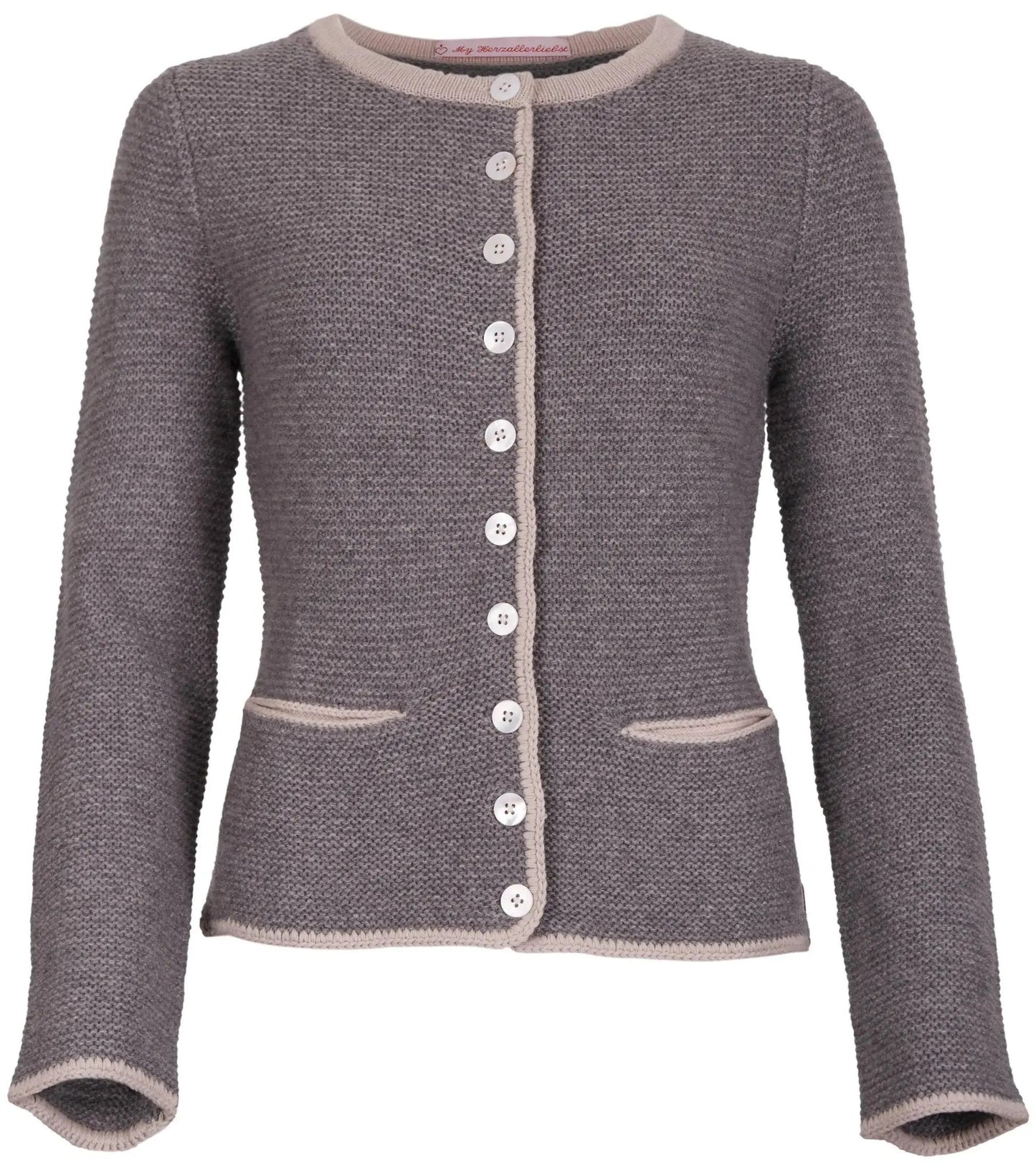 My Herzallerliebst Kaschmir Cardigan Grau My Herzallerliebst