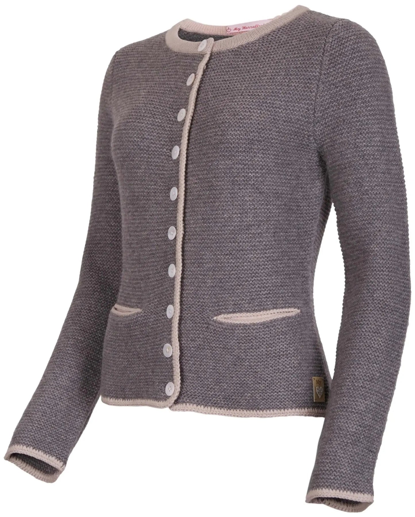 My Herzallerliebst Kaschmir Cardigan Grau My Herzallerliebst