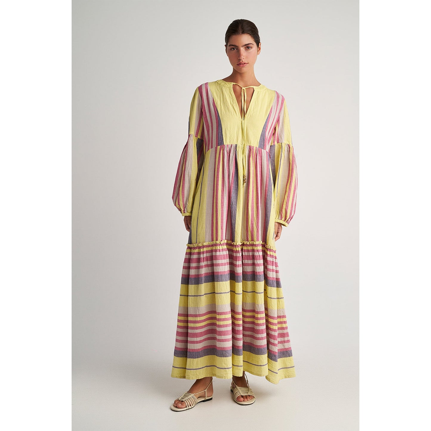 Pearl & Caviar Maxikleid Sorbet Stripes - KNOCKNOK Fashion