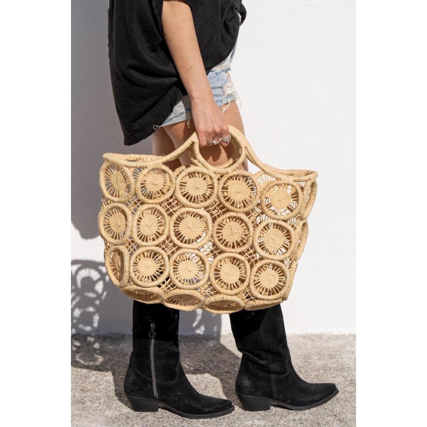 Raffia Korb Tasche - KNOCKNOK Fashion