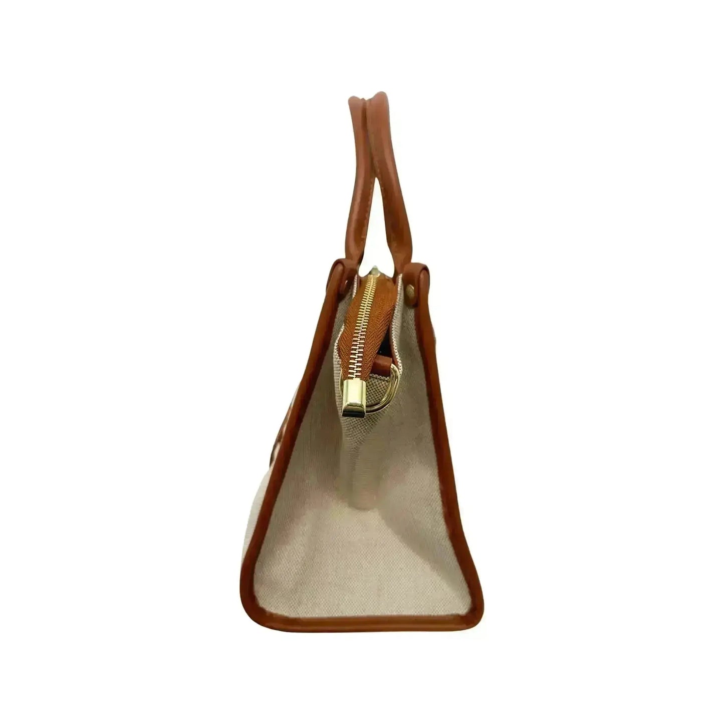 Rive Gauche Tasche Ecru Braun - KNOCKNOK Fashion