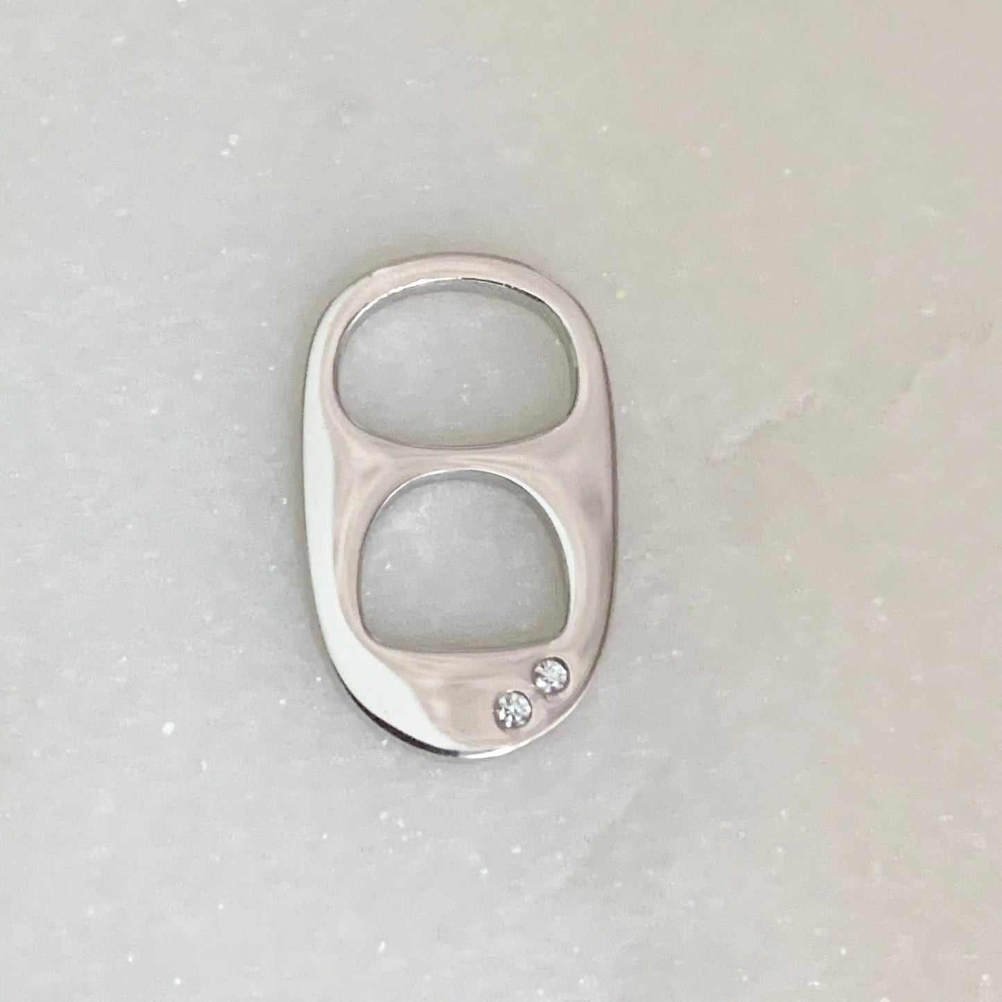 Soda Tab Verschluß Anhänger Sterlingsilber Knocknok