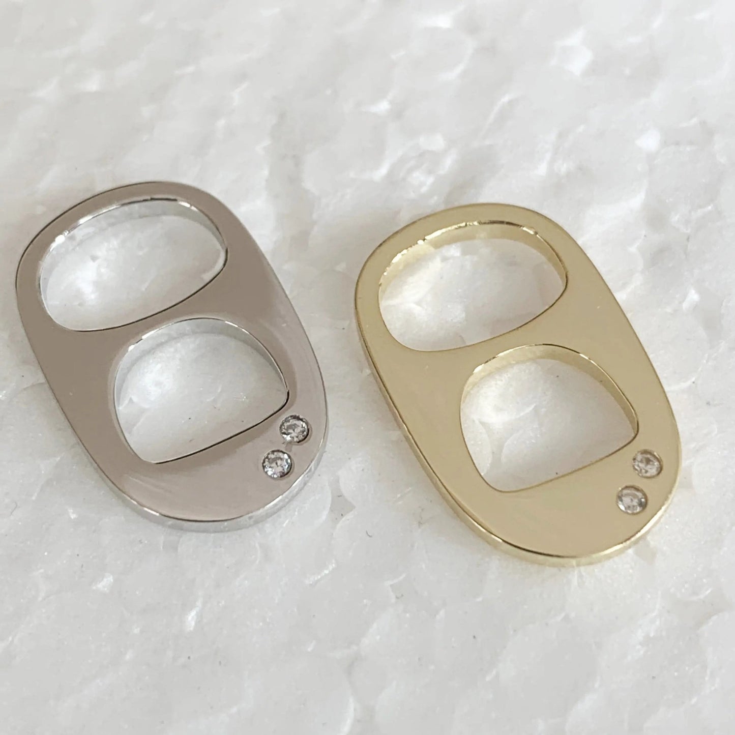 Soda Tab Verschluß Anhänger Sterlingsilber Knocknok