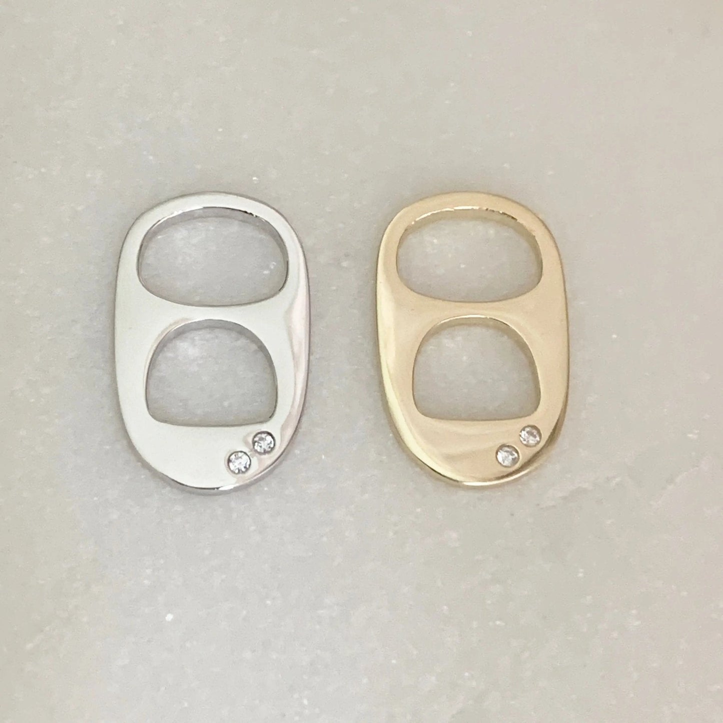 Soda Tab Verschluß Anhänger Sterlingsilber vergoldet - KNOCKNOK Fashion