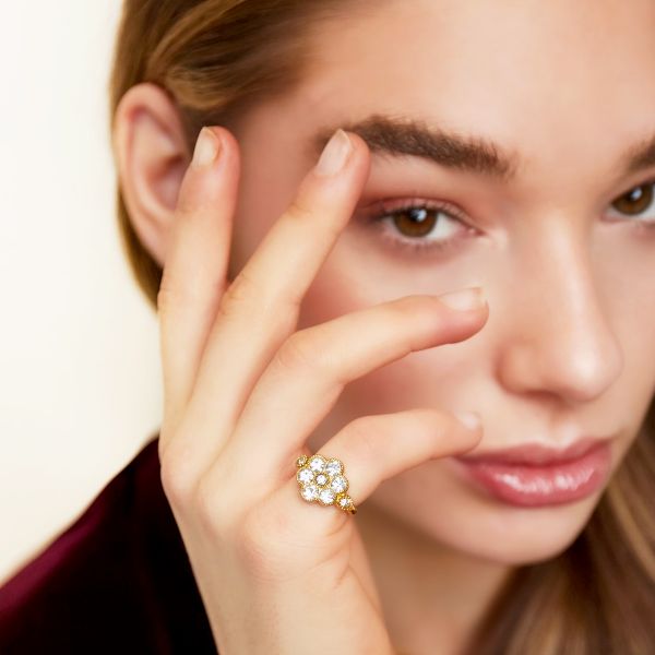 Strass Ring Edelstahl KNOCKNOK Fashion