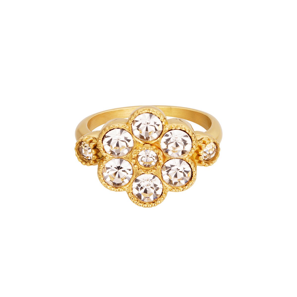 Strass Ring Edelstahl KNOCKNOK Fashion