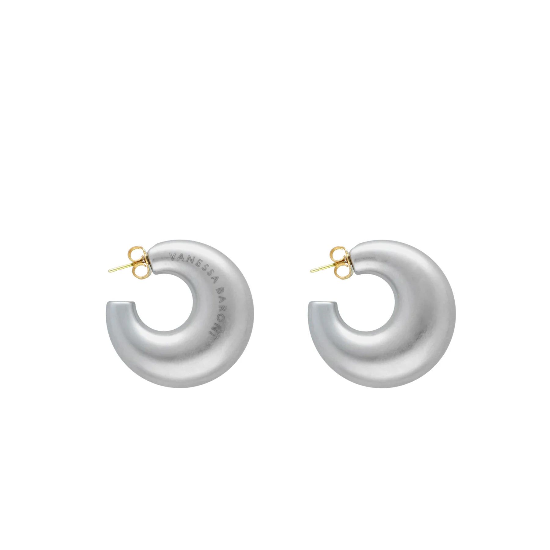 Vanessa Baroni Mond Ohrringe Silber Vintage - KNOCKNOK Fashion