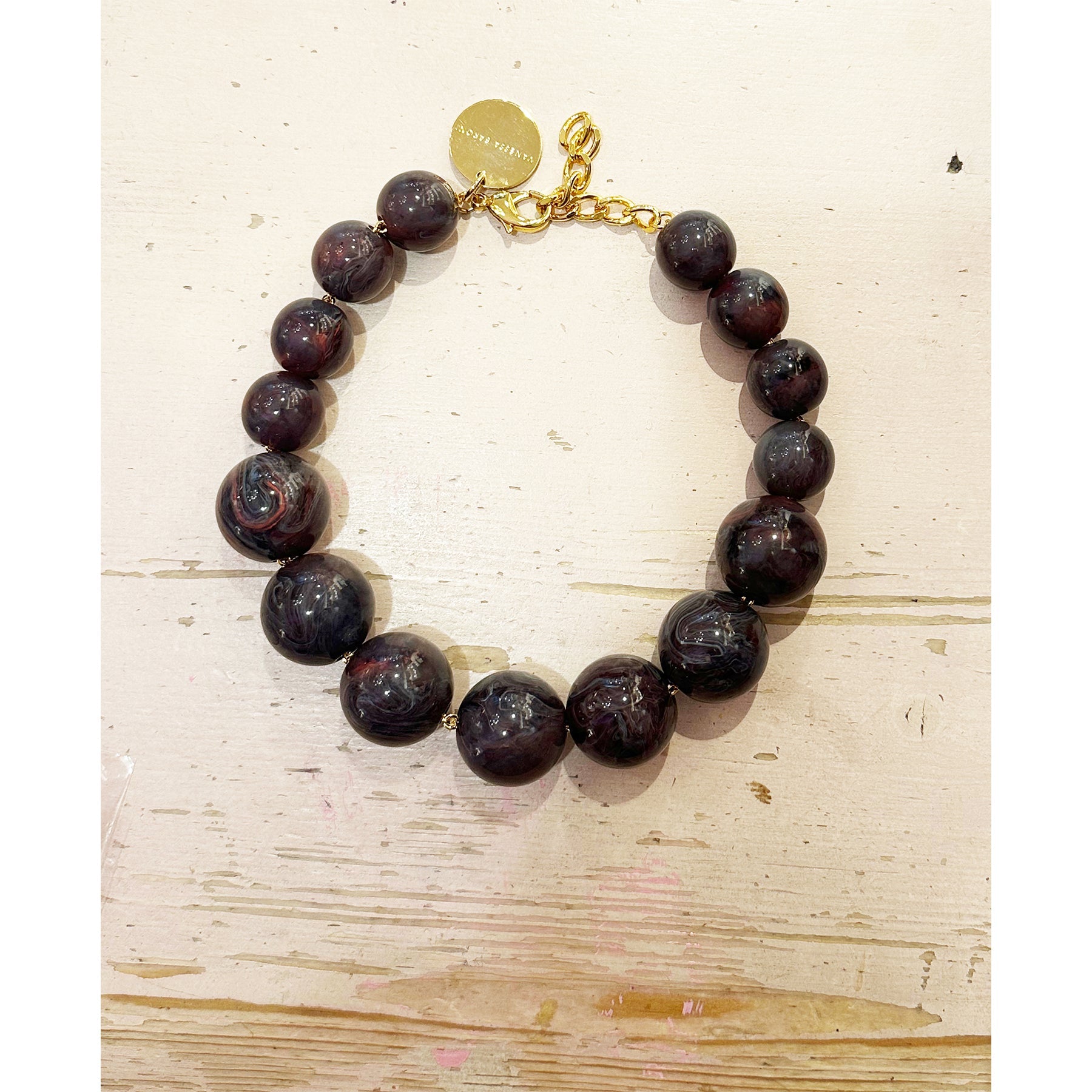 Vanessa Baroni Perlen Halskette Beads Ikat Marble - KNOCKNOK Fashion