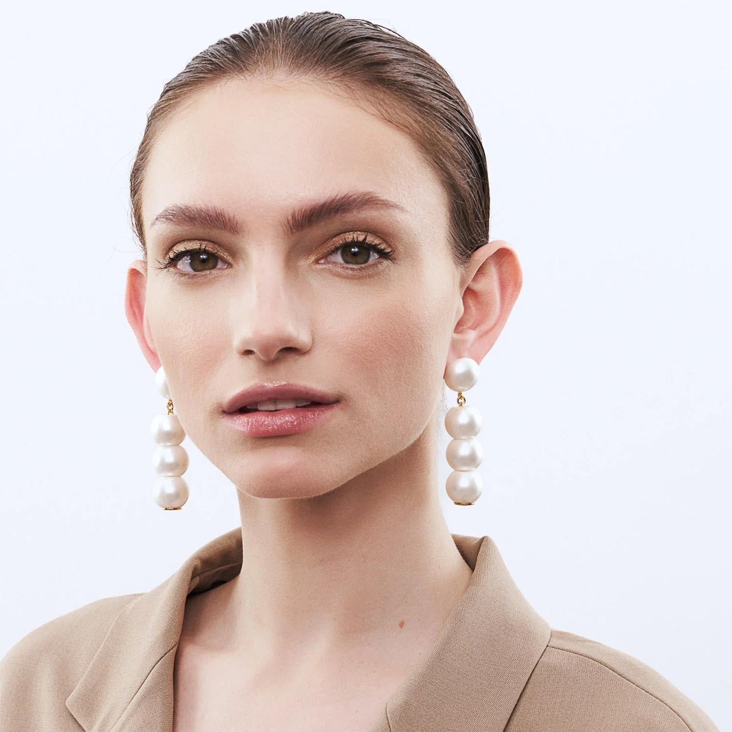 Vanessa Baroni Perlen Ohrringe 4 Pearl - KNOCKNOK Fashion