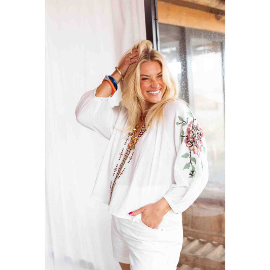 Place du Soleil Folklore Bluse - KNOCKNOK Fashion Köln