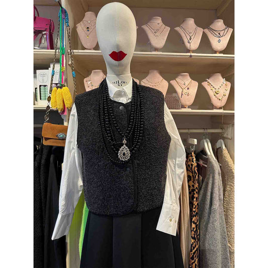 Alwero Weste Schwarz - KNOCKNOK Fashion