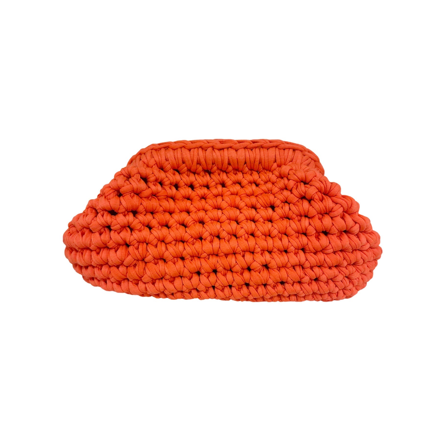 Chunky Häkel Clutch Orange - KNOCKNOK Fashion