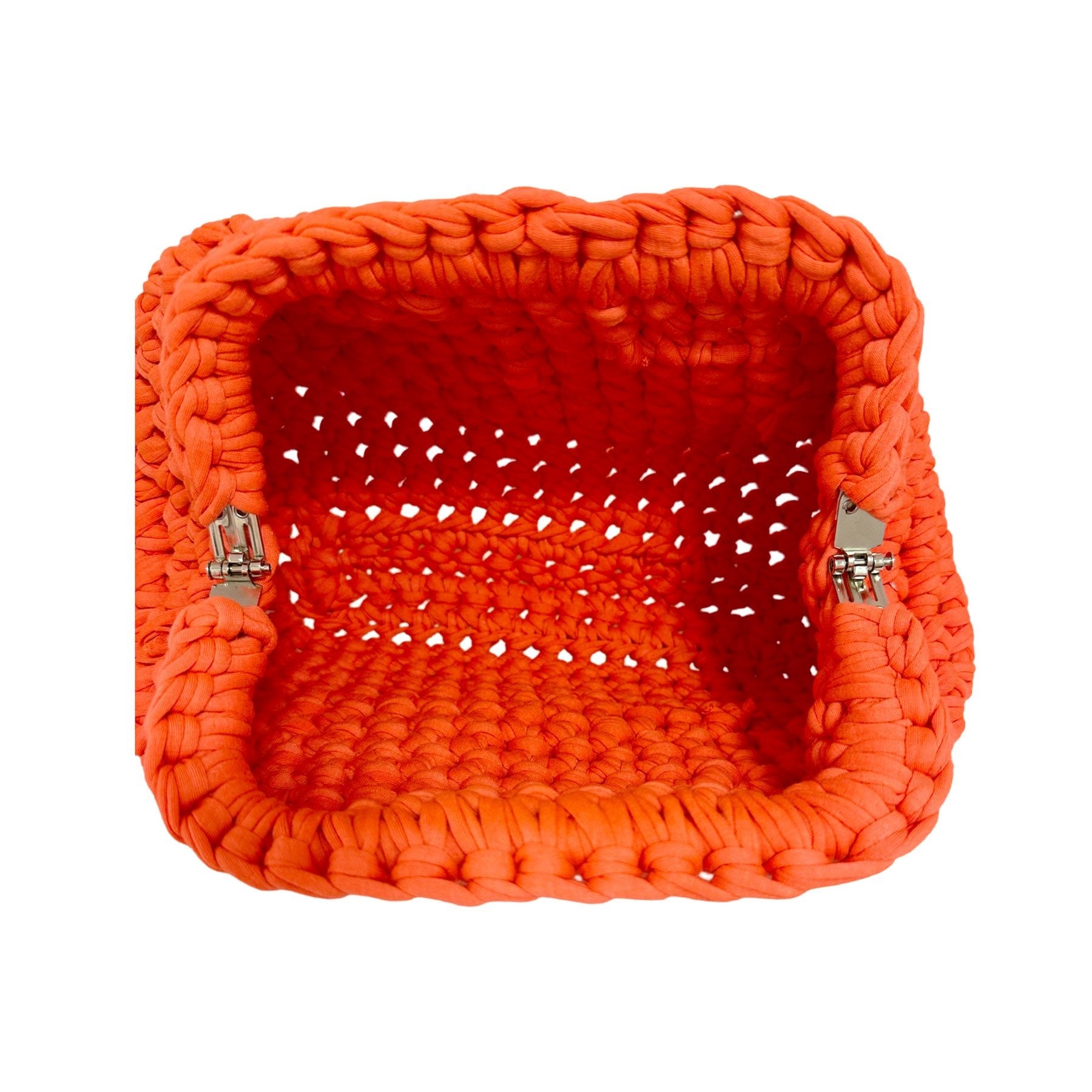 Chunky Häkel Clutch Orange - KNOCKNOK Fashion