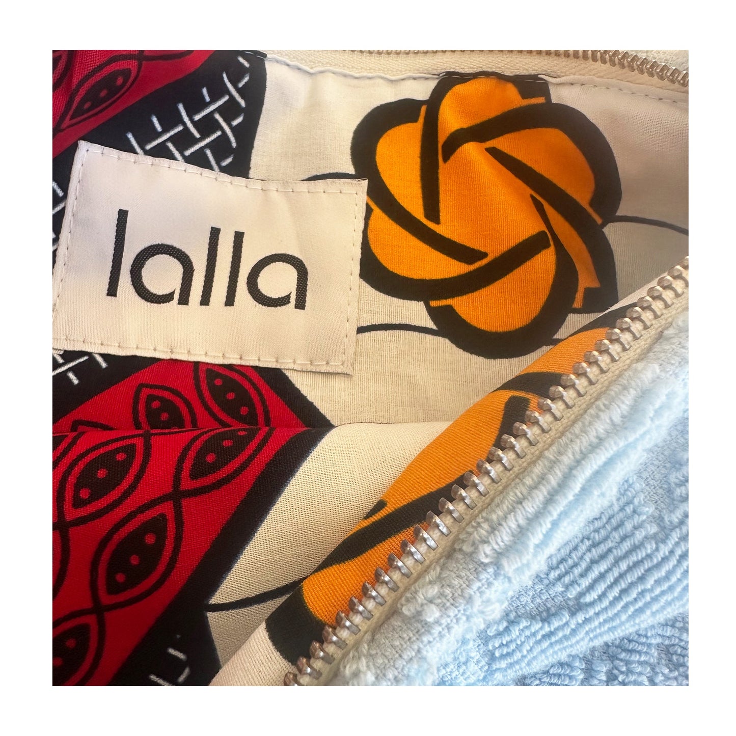 Lalla Marrakech Frottee Clutch Hellblau - KNOCKNOK Fashion