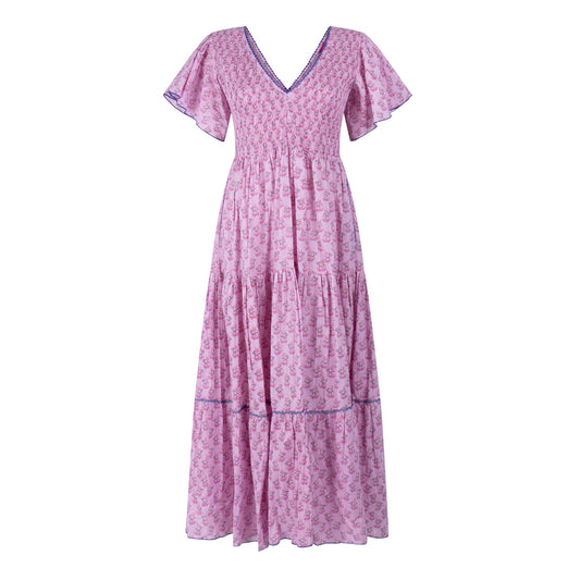 Place du Soleil Kleid mit Blumenprint - KNOCKNOK Fashion Koeln