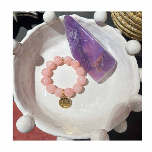Rio Berlin Armband mit Münze Rosa Gloss - KNOCKNOK Fashion