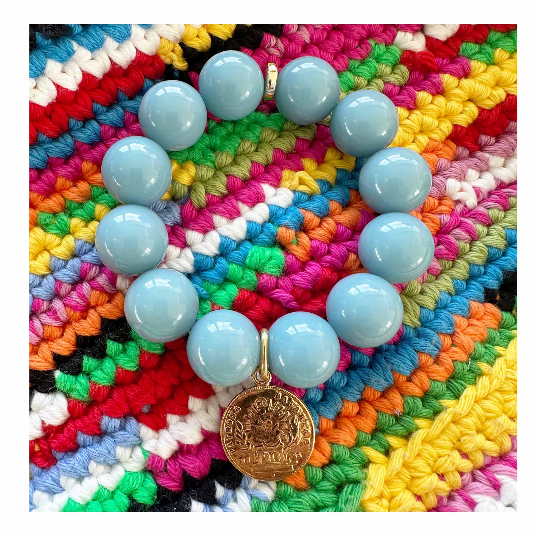 Rio Berlin Armband Mittelblau - KNOCKNOK Fashion