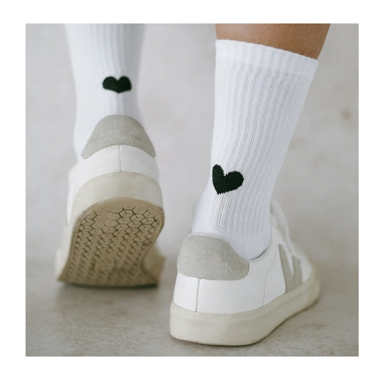 Socken Herz Schwarz - KNOCKNOK Fashion