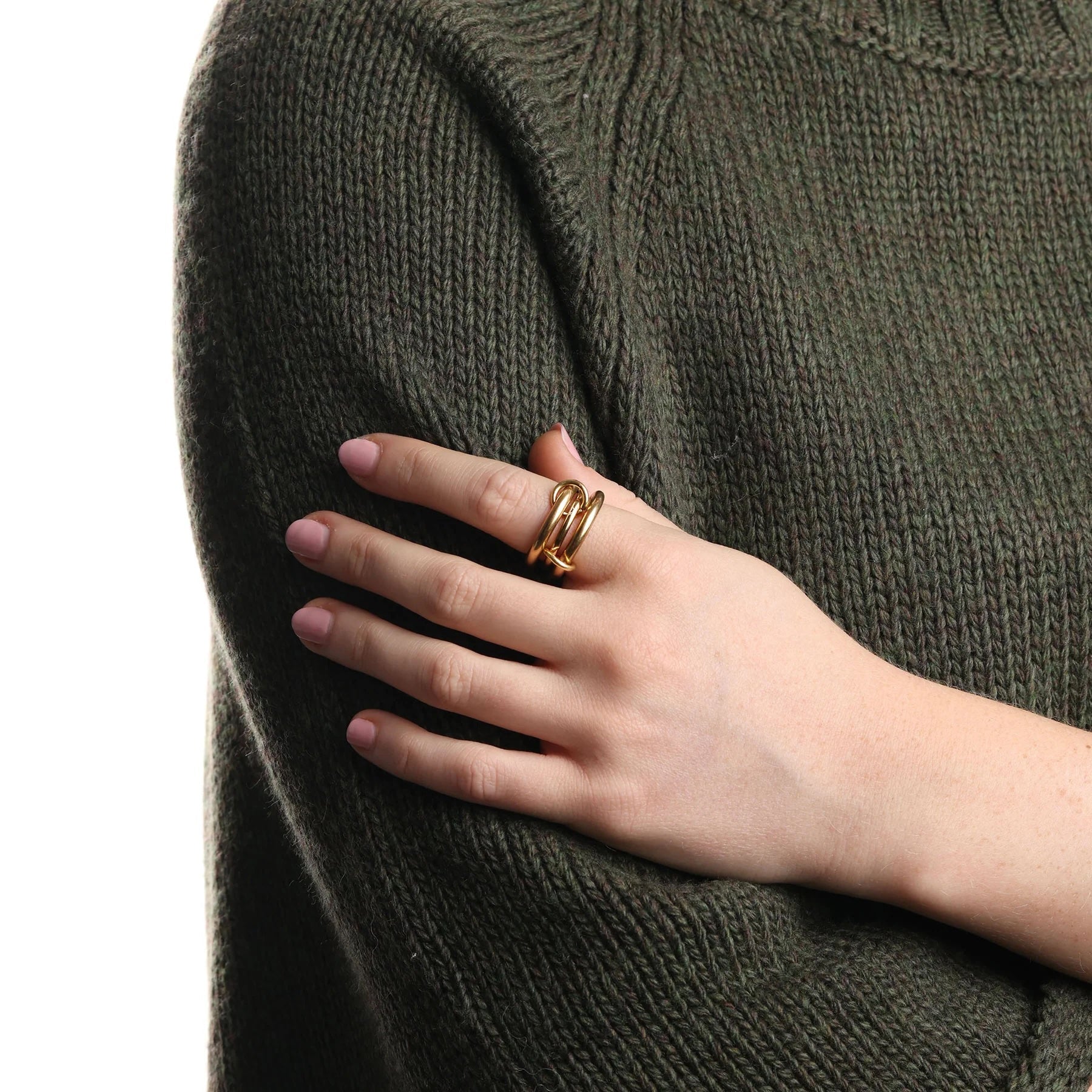 Timi of Sweden Dreifach Ring Edelstahl Vergoldet – Modern & Stackable - KNOCKNOK Fashion