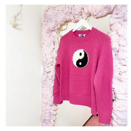 Yin und Yang Pullover Pink - KNOCKNOK Fashion