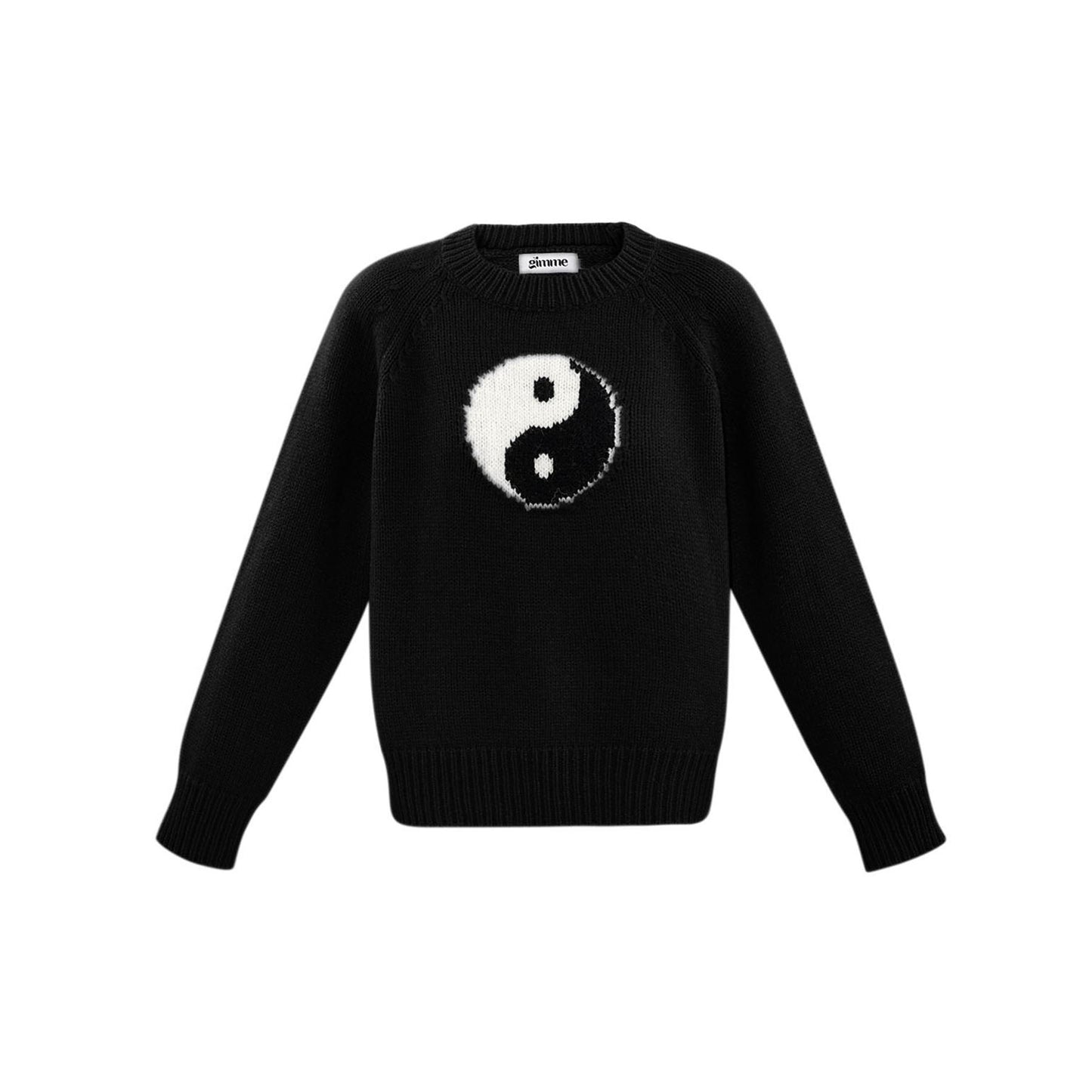 Yin und Yang Pullover Schwarz - KNOCKNOK Fashion