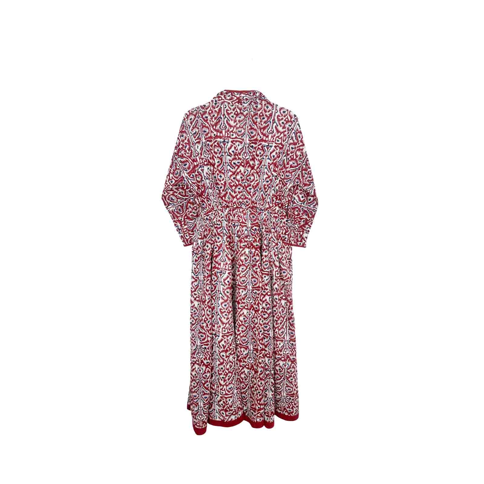 Zen Ethic Kleid Ikat Rost - KNOCKNOK Fashion