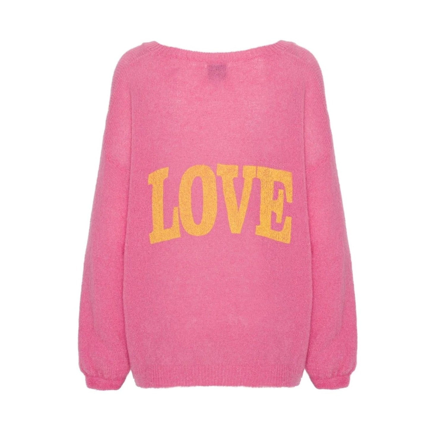 Americandreams Pullover Love Pink Yellow - KNOCKNOK Fashion
