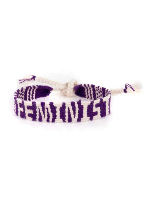 Gewebtes Armband Feminist Knocknok