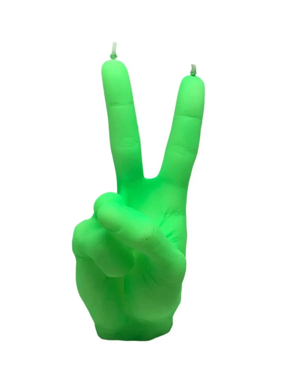 Hand Peace Kerze Neon Knocknok